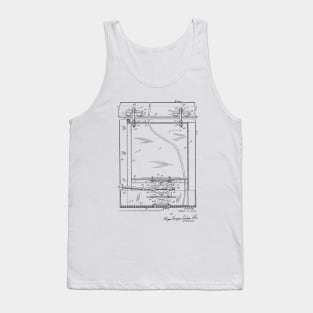 Trolley System Vintage Patent Hand Drawing Tank Top